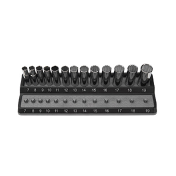 3/8" Peg Socket Holder, metric, gray PSH38M-GRY