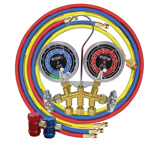 R1234yf 2-WAY BRASS MANIFOLD 81661