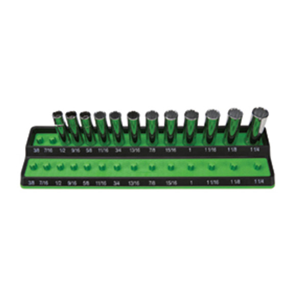 1/2" Peg Socket Holder, sae, green PSH50S-GRN