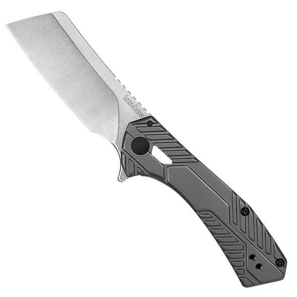 Static Folding Knife, 2.8" Satin Blade, Gray Handle 3445
