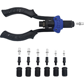 Hand Rivet Stud Setter Kit - Metric & SAE with Rivet Studs 1455