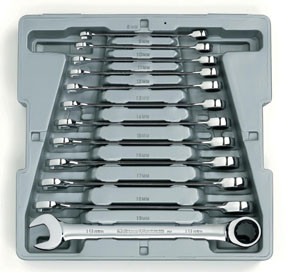 12 Pc. Metric Combination Ratcheting Wrench Set 9412
