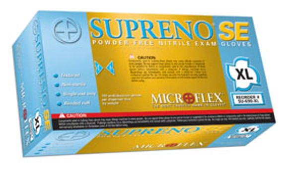 Supreno SE Powder-Free Nitrile Examination Gloves, Blue, XL SU690XL