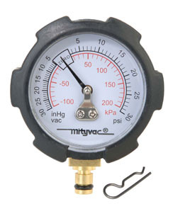 Compound Vacuum/Pressure Gauge, PSI/in-Hg MVA6176
