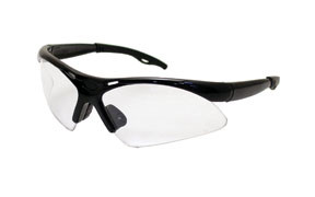 Black Frame Diamondbacks Safety Glasses with Clear Lens 540-0200