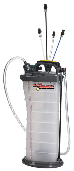 2.6 Gal. (10 L), Manual / Pneumatic, 2-in-1 Fluid Extractor LX-1314