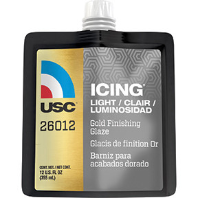 Icing Lite Gold Finishing Glaze, 12 oz. Pouch 26012