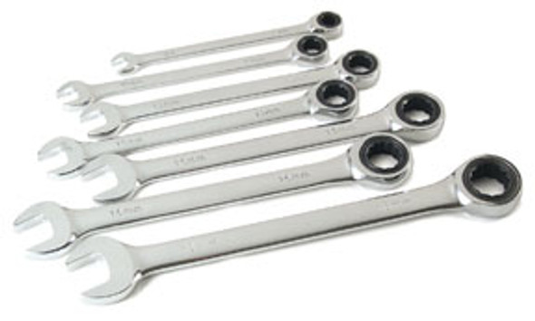 Metric Ratcheting Combination Wrench Set, 7 pc 17351