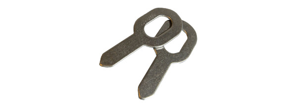 UNI TAB KEY STEEL, STRAIGHT 100PK 1061