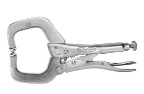 The Original Locking C-Clamps with Regular Tips, 6” 6R