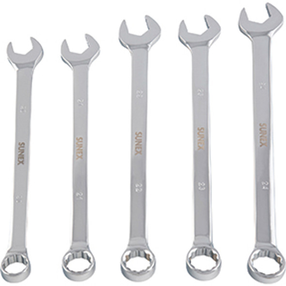 FULLY POLISED METRIC V-GROOVE COMBINATION WRENCH SET 9918MA FULLY POLISED METRIC V-GROOVE COMBINATION WRENCH SET 9918MA