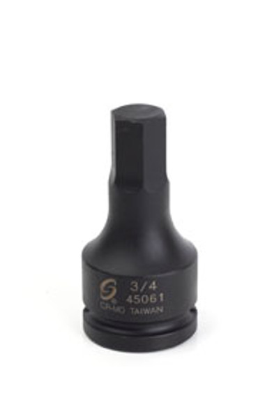 3/4" Dr Hex Impact Socket, 3/4" 45061