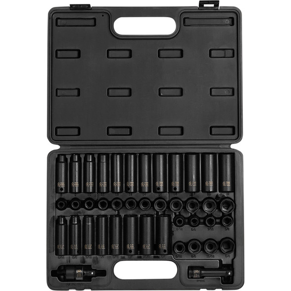 42 Pc. 3/8" Standard & Deep Length Master Impact Socket Set 3342