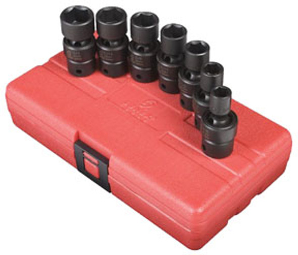 3/8" Dr SAE Universal Impact Socket Set, 7 Pc 3654