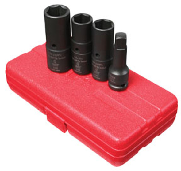 1/2" Drive, SAE & Metric Deep Thin Wall Flip Socket Set, 4 Pc. 2724 1/2" Drive, SAE & Metric Deep Thin Wall Flip Socket Set, 4 Pc. 2724