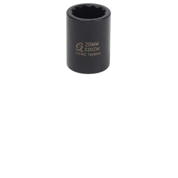 1/2" Drive, 12 Pt. Impact Socket, 20mm 220ZM