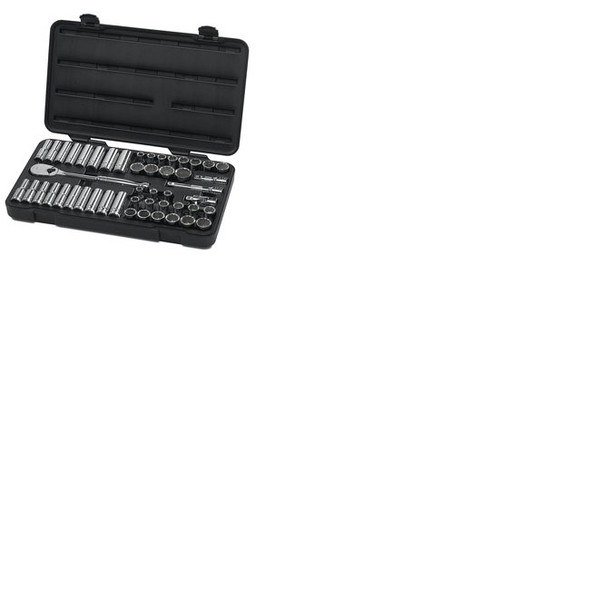 49 Pc. SAE/Metric 12 Pt. Socket Set 1/2" Drive 80701