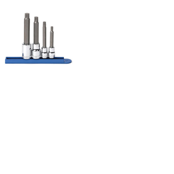 4 Piece 3/8" and 1/2" Drive 12 Point Triple Square Metric Bit Socket Set 80572