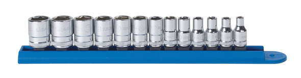 1/4" Dr. 6 pt. Metric Socket Set, 13 pc 80302D