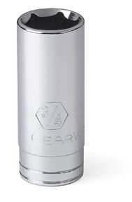 1/2" Dr 6 Pt Deep SAE Socket, 9/16" 80615