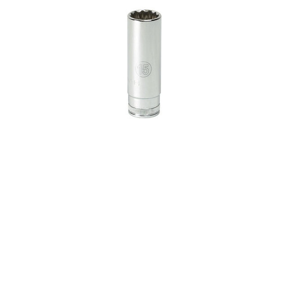 1/4" Dr 6 Pt. Deep Metric Socket, 10 mm 80145