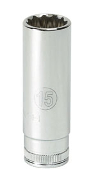 1/4" Dr 6 Pt. Deep Metric Socket, 8 mm 80143