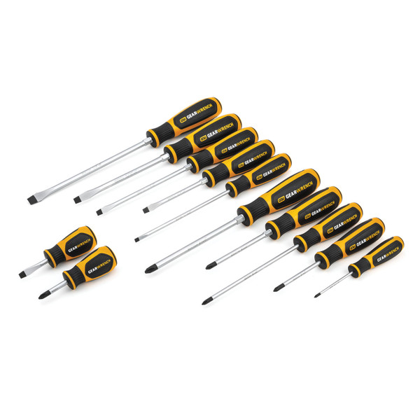 12 Pc. Combination Dual Material Screwdriver Set 80051H