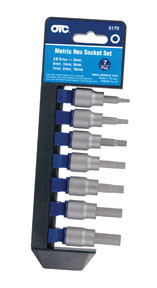 7 pc. Metric Hex Bit Socket Set 6170