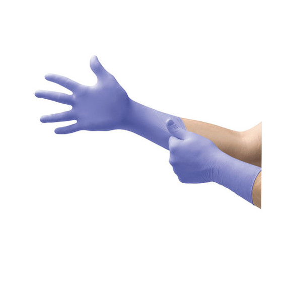 Supreno EC Powder-Free Extended Cuff Nitrile Examination Gloves, Blue, Medium SEC375M