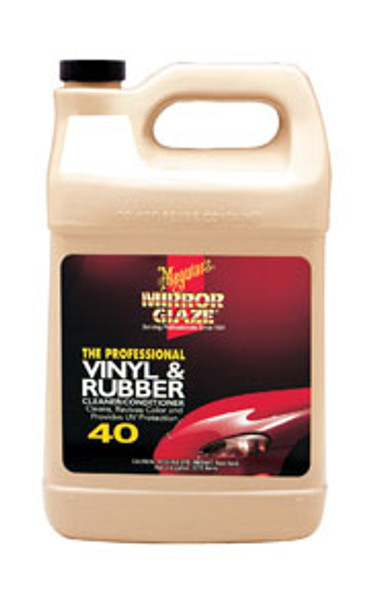 Mirror Glaze Vinyl & Rubber Cleaner & Conditioner, Gallon M4001 Mirror Glaze Vinyl & Rubber Cleaner & Conditioner, Gallon M4001