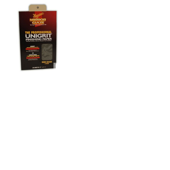 Mirror Glaze Unigrit Finishing Paper, 3000 Grit, 25 Sheets S3025