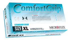 ComfortGrip Powder-Free Latex Examination Gloves, Natural, Large CFG900L