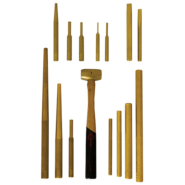 15 Pc. Master Brass  Punch & Chisel Set 61369