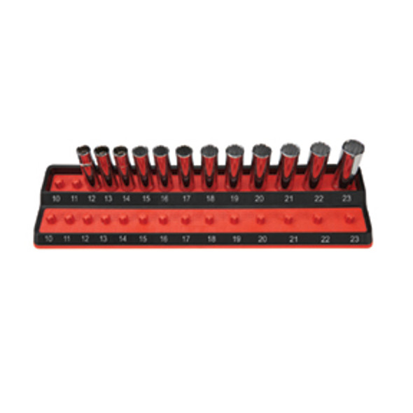1/2" Peg Socket Holder, metric, red PSH50M-RED