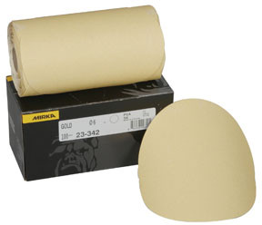 Mirka 23 Series Gold 6" PSA Linkrol Disc, 220-Grit, C-Weight Backing 23-342-220