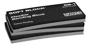 Soft Block Flexible Sanding Block, 3 Pack SB3