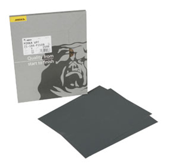 Mirka 21 Series 9"x11" Waterproof Sheets 21-104-P1500 Mirka 21 Series 9"x11" Waterproof Sheets 21-104-P1500