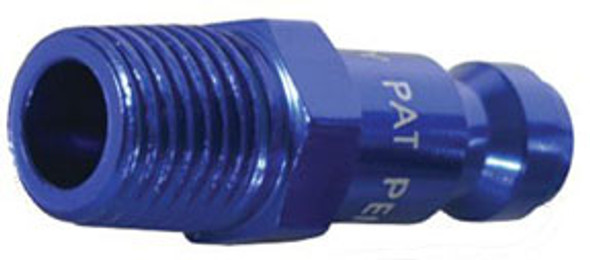 ColorConnex Type C, 1/4" body, 1/4" MNPT plug, Blue Anodized A72440C-X