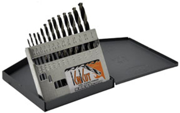 13 Pc. Jobber Length Drill Bit Set, 1/16"-1/4" 13KK5