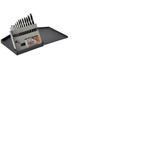 13 Pc. Jobber Length Drill Bit Set, 1/16"-1/4" 13KK5