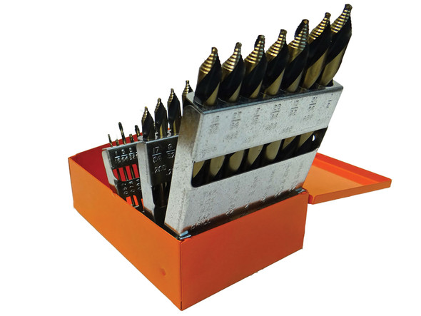 KnKut 29 Piece Mechanics Length Step Point Drill Bit Set 29KK10