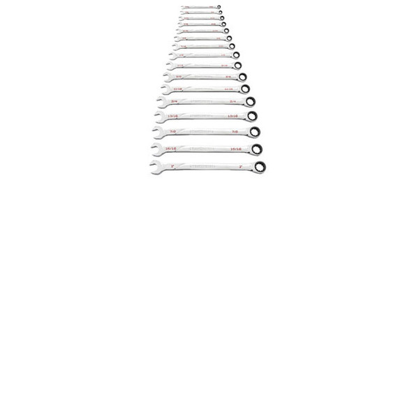 16 Pc. 120XP Universal Spline SAE XL Combination Ratcheting Wrench Set 86451