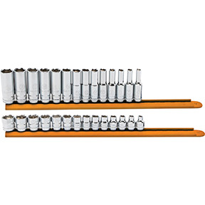 28 Pc. 3/8" Drive 6 Point Standard and Deep Socket Set 86540