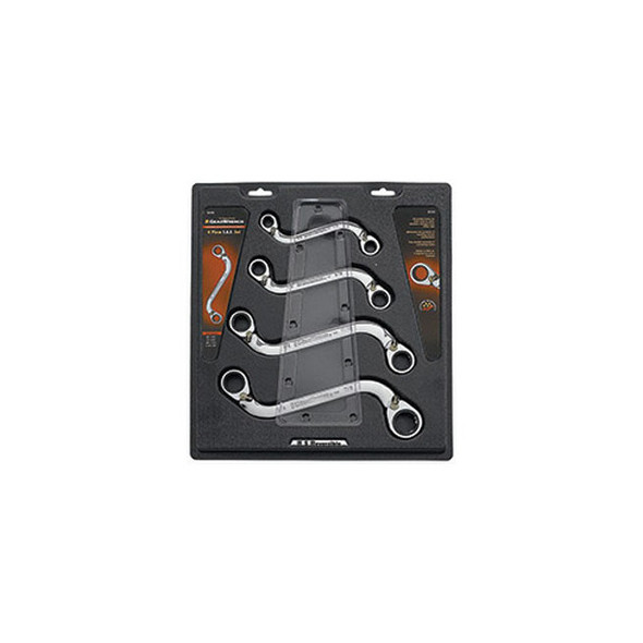 4 pc. SAE S-Shape Reversible Ratcheting Wrench Set 85399