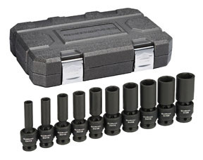 10 Pc. 1/2" Drive SAE Deep Universal Socket Set 84943N