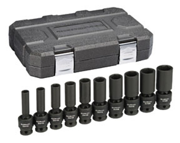10 Pc. 1/2" Drive SAE Deep Universal Socket Set 84943N