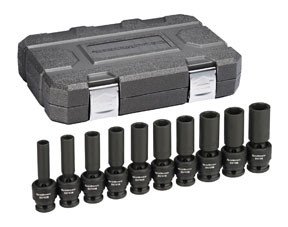 10 Pc. 1/2" Drive Metric Deep Universal Socket Set 84945N