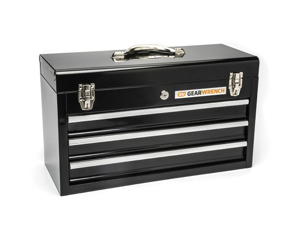 3 Drawer Tool Box, 20", Black 83151