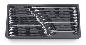 24 Pc. SAE/Metric Long Pattern Combination Non-Ratcheting Wrench Set 81900