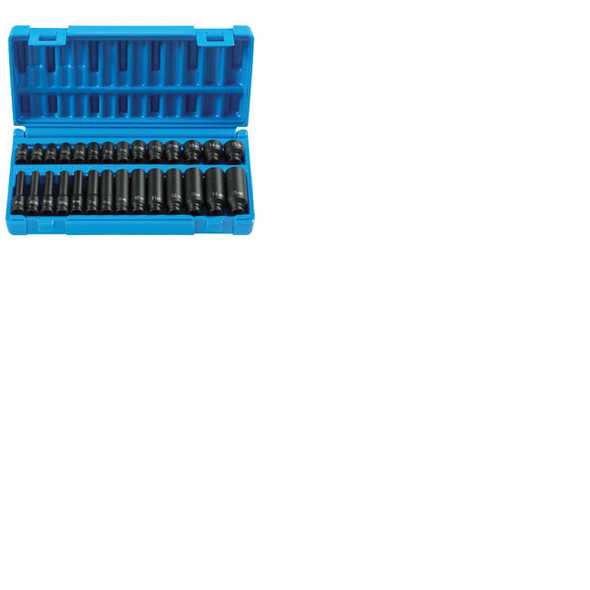 28 Pc. 1/4" Drive Standard and Deep Length Metric Master Set 9728M